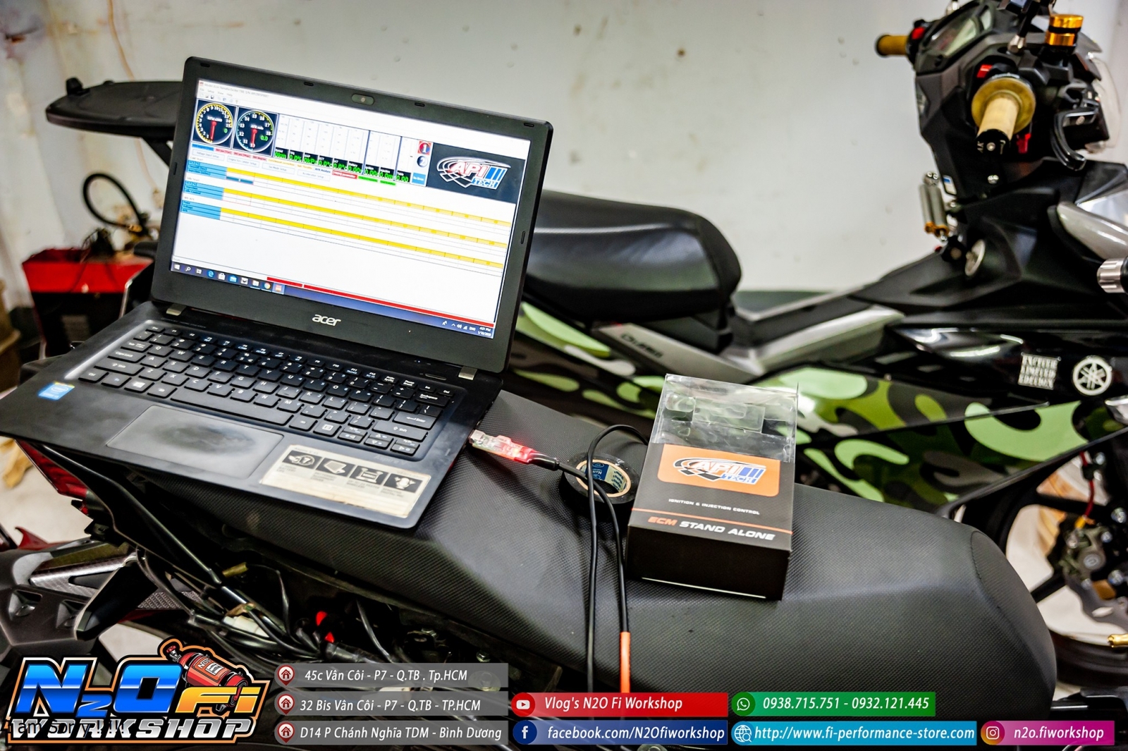 DỊCH VỤ TEST DYNO - set map , canh chỉnh xe máy