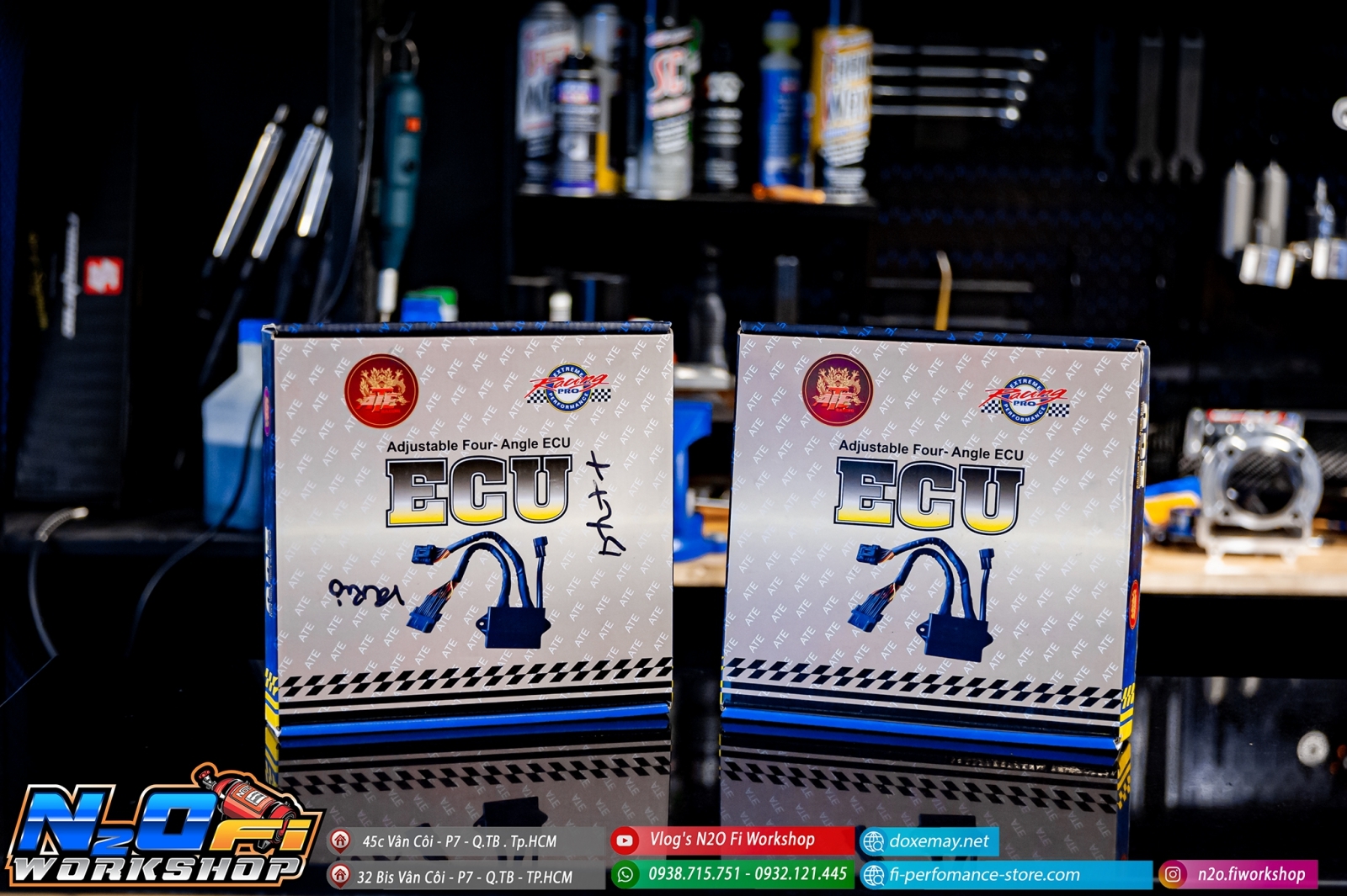 LÊN CÁC DÒNG ECU APITECH, UMA M5, ARACER, ATE ....ĐỘ TẠI N2O FI WORKSHOP