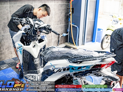 RỬA XE SIÊU SẠCH TẠI N2O